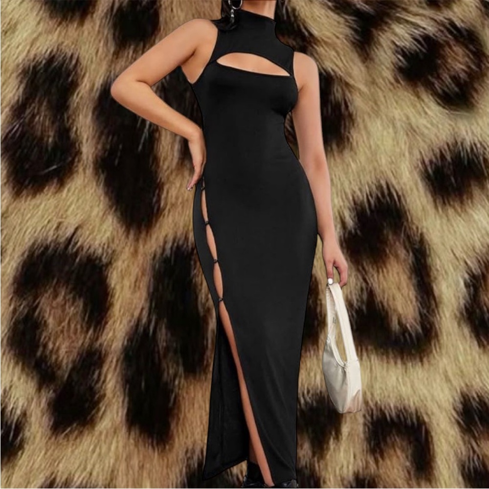 Mock Neck Dress